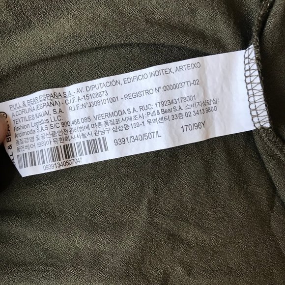 Stylish and Stretchy Olive Green Mini-Dress - Picture 6 of 6